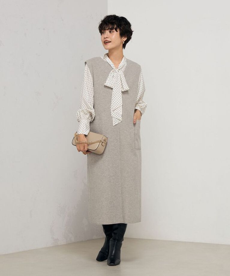 NOLLEY'S sophi「◇【WEB限定カラーあり】《手洗い可能》ダブルジャージジャンスカ」|ワンピース|