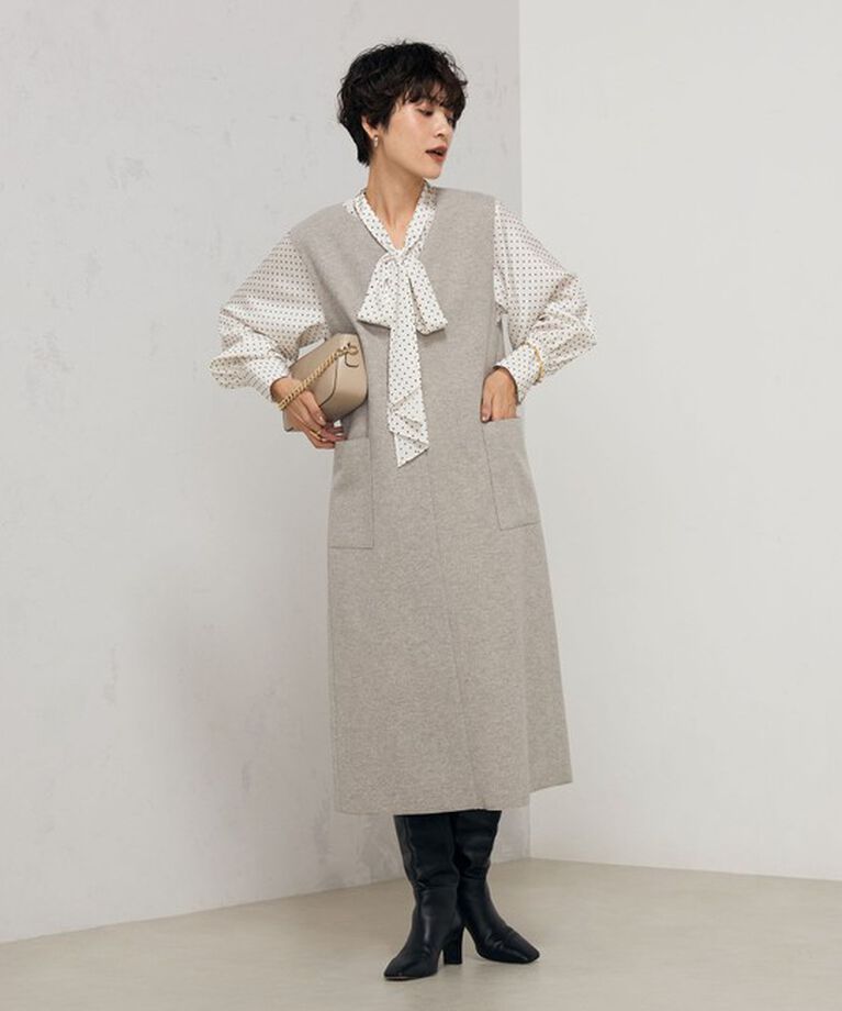 NOLLEY'S sophi「◇【WEB限定カラーあり】《手洗い可能》ダブルジャージジャンスカ」|ワンピース|