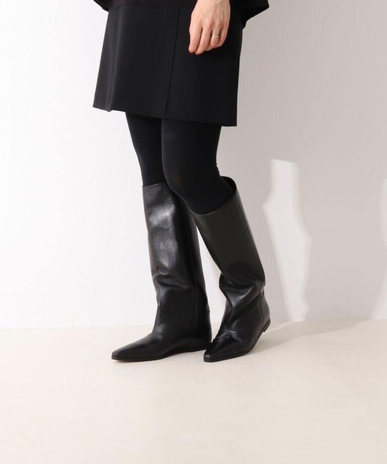 NOLLEY'S「【CORSO ROMA 9/コルソローマノーヴェ】インヒールロングブーツ」|ロングブーツ|ブラック