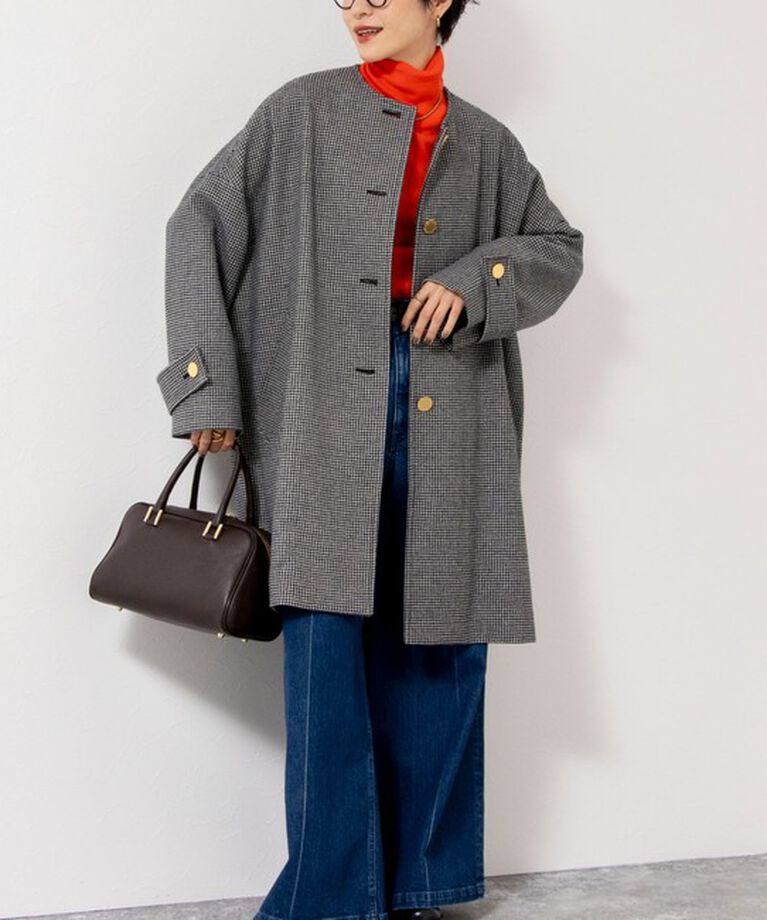 NOLLEY'S「【TRADITIONAL WEATHERWEAR】MALTON NO COLLAR」|ノーカラーコート|