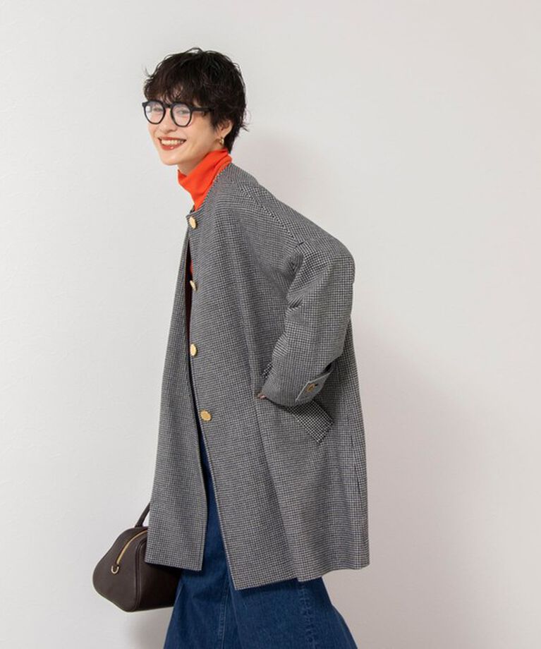 NOLLEY'S「【TRADITIONAL WEATHERWEAR】MALTON NO COLLAR」|ノーカラーコート|