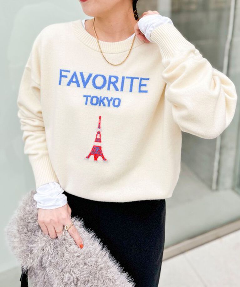 Rie Miller「《手洗い可能》ロゴジャガード2WAYニット(タワー)」|カーディガン|キナリ