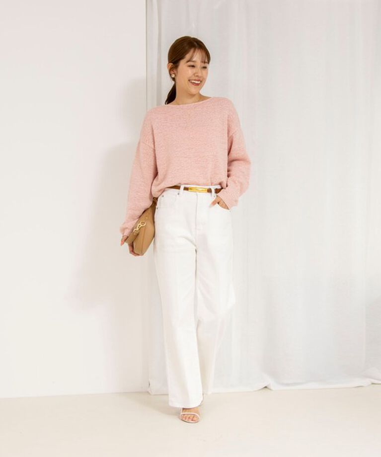 Rie Miller「【RM denim】スリットクロップドハイウエストデニム」|デニム|
