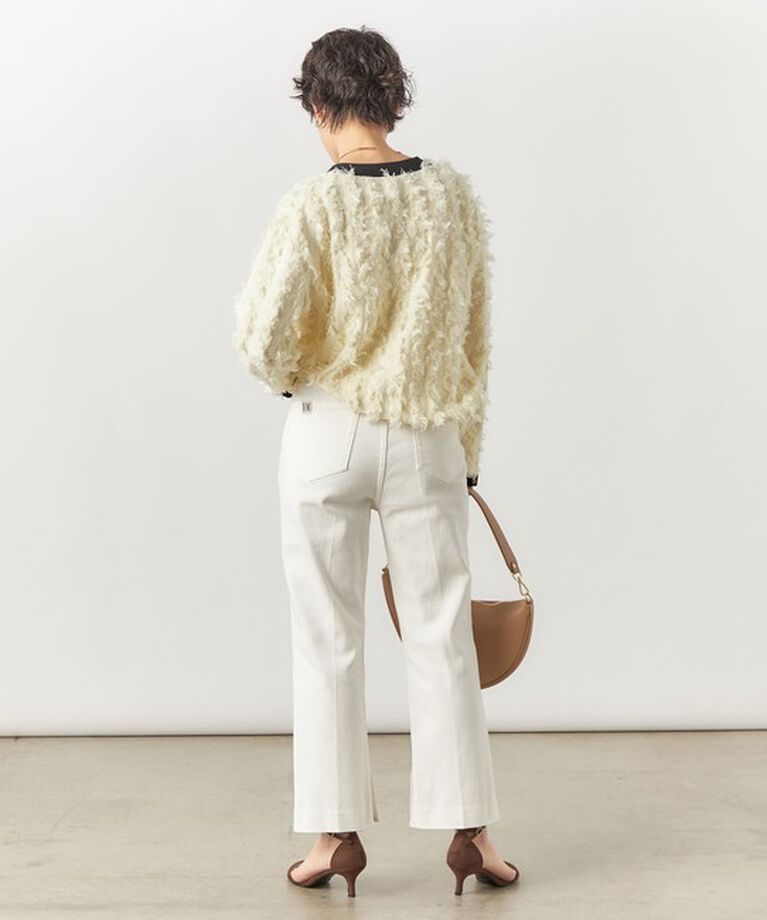 Rie Miller「【RM denim】スリットクロップドハイウエストデニム」|デニム|