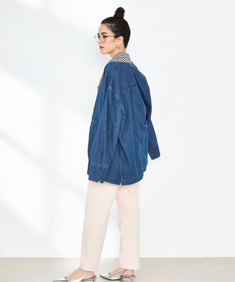Rie Miller「【RM denim】ハイウエストスリムテーパードデニム」|デニム|