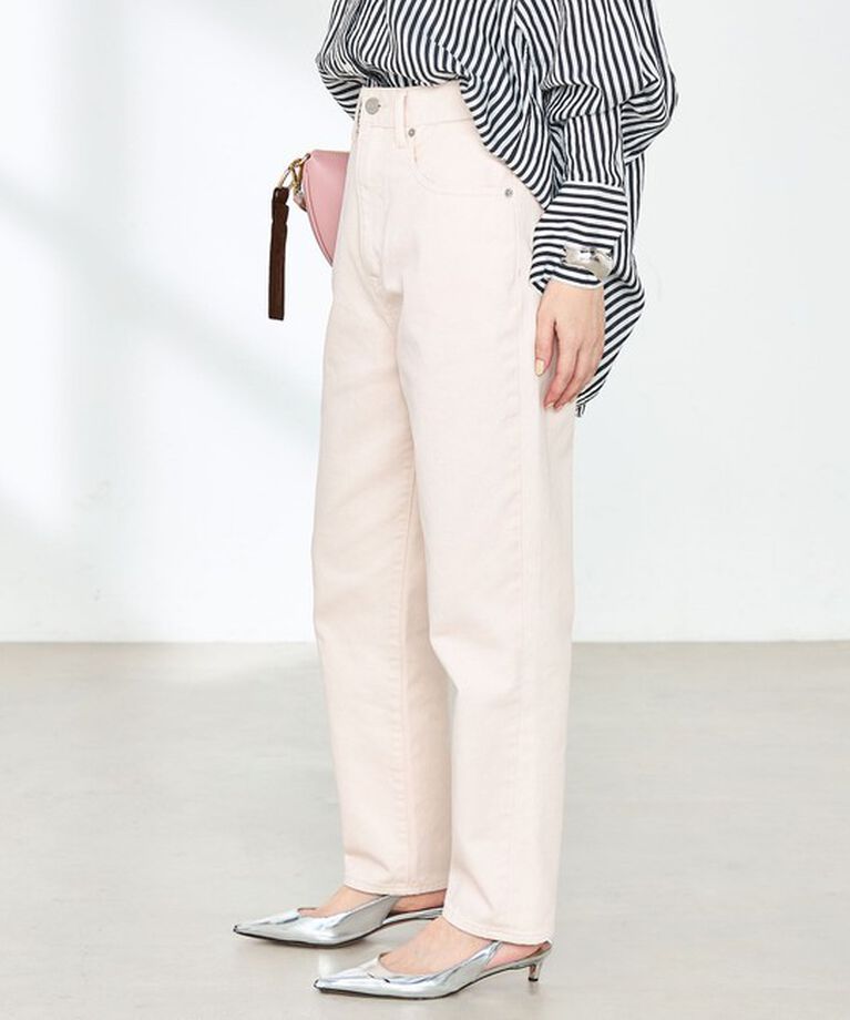 Rie Miller「【RM denim】ハイウエストスリムテーパードデニム」|デニム|