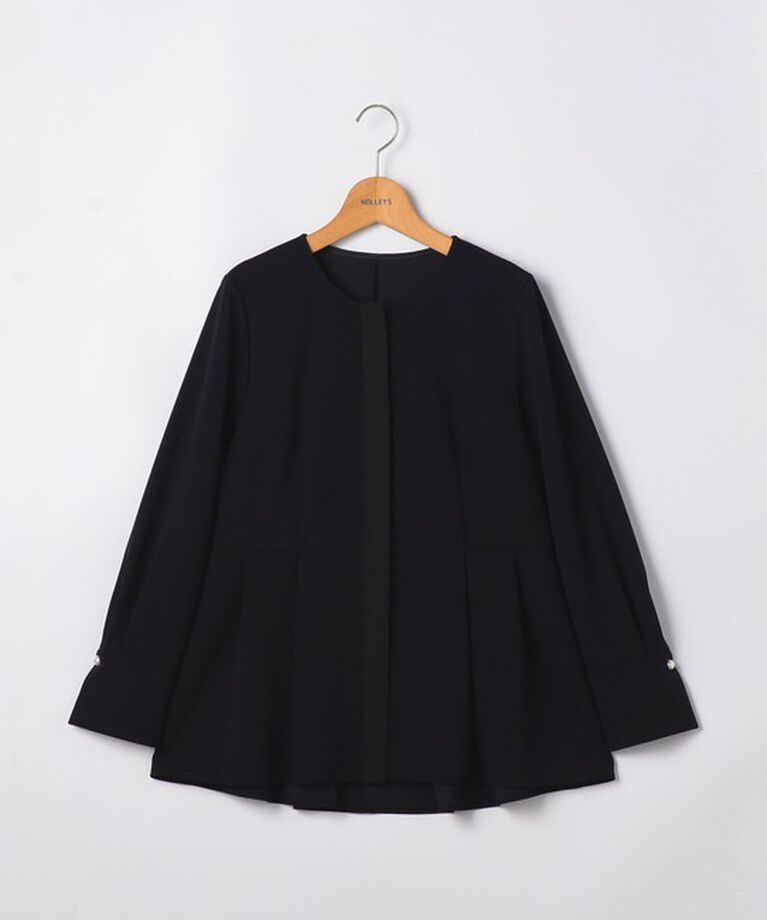NOLLEY'S「《セットアップ対応》ウォッシャブルカットジョーゼットサイドタック2WAYブラウス」|シャツ・ブラウス|