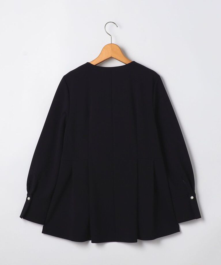NOLLEY'S「《セットアップ対応》ウォッシャブルカットジョーゼットサイドタック2WAYブラウス」|シャツ・ブラウス|