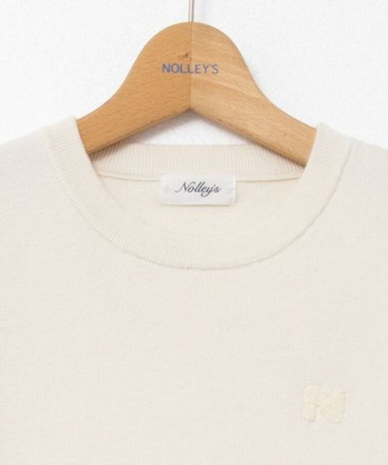 NOLLEY'S「《手洗い可能》スウェット風ニットプルオーバー」|ニット・セーター|