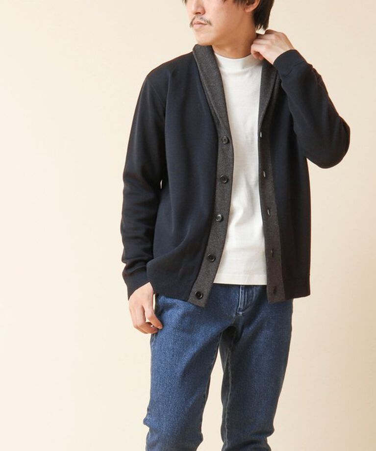 NOLLEY'S goodman「《デオドラント加工》ミラノリブ ショールカラーカーディガン 24AW」|カーディガン|