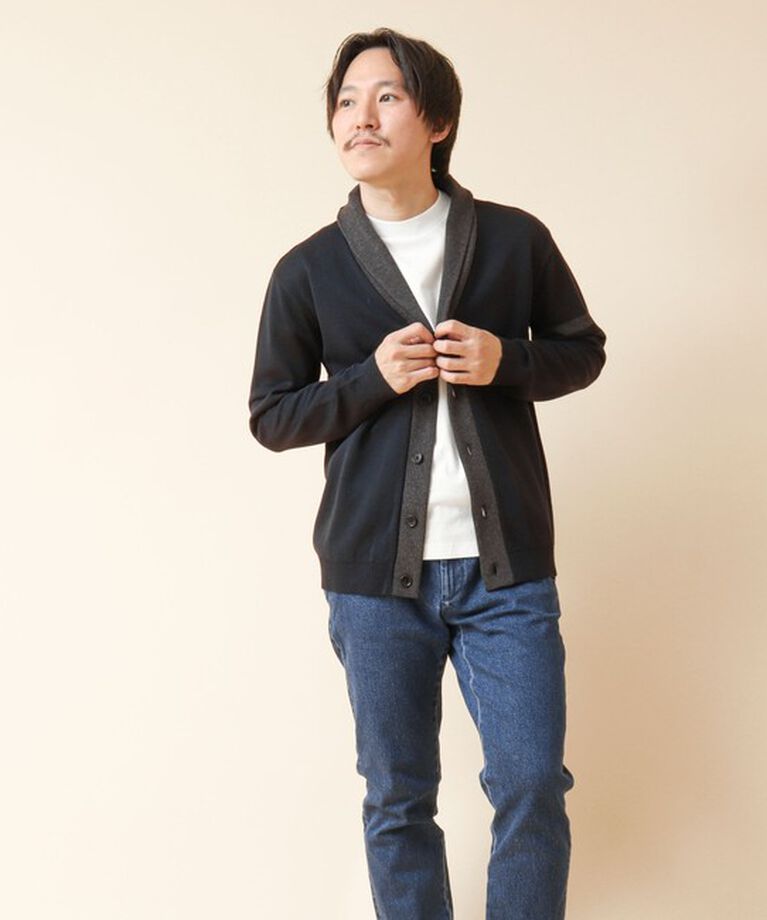 NOLLEY'S goodman「《デオドラント加工》ミラノリブ ショールカラーカーディガン 24AW」|カーディガン|