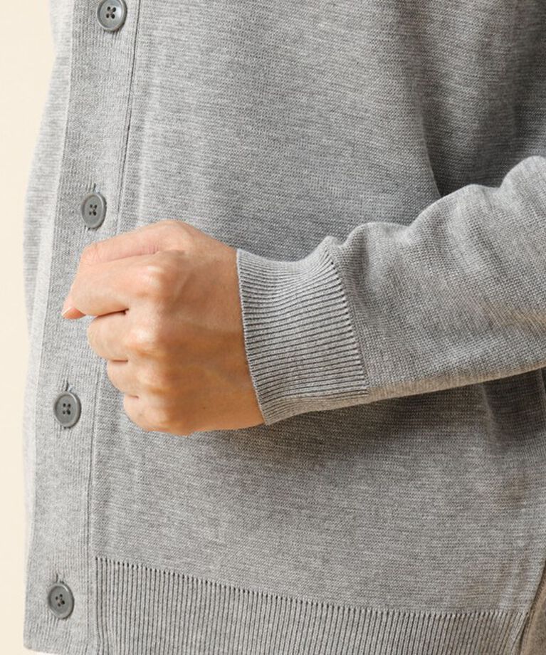 NOLLEY'S goodman「《デオドラント加工》ミラノリブ ショールカラーカーディガン 24AW」|カーディガン|