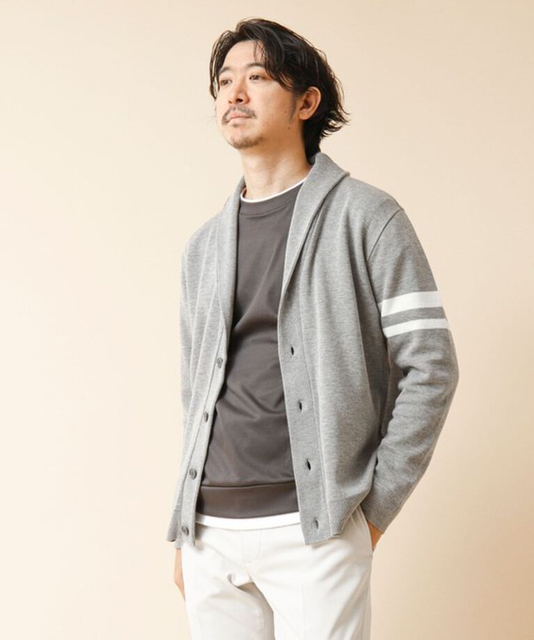 NOLLEY'S goodman「《デオドラント加工》ミラノリブ ショールカラーカーディガン 24AW」|カーディガン|