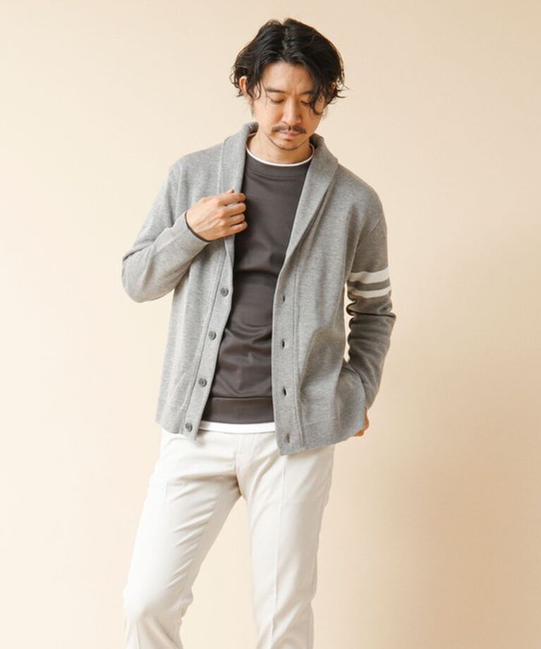 NOLLEY'S goodman「《デオドラント加工》ミラノリブ ショールカラーカーディガン 24AW」|カーディガン|