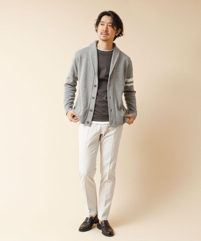 NOLLEY'S goodman「《デオドラント加工》ミラノリブ ショールカラーカーディガン 24AW」|カーディガン|