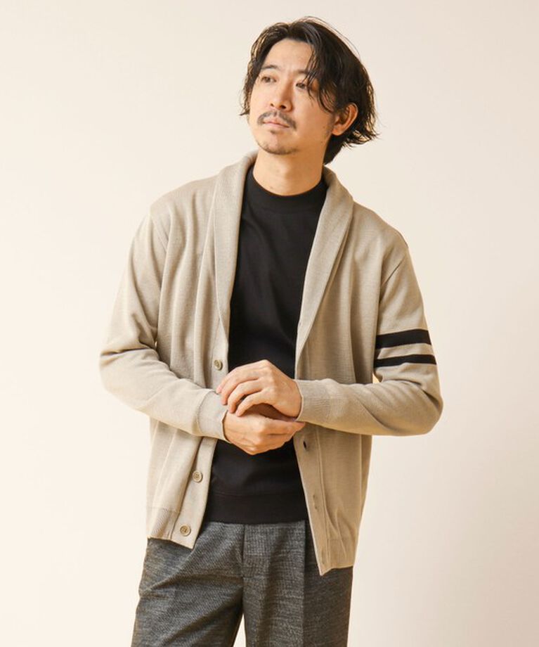 NOLLEY'S goodman「《デオドラント加工》ミラノリブ ショールカラーカーディガン 24AW」|カーディガン|