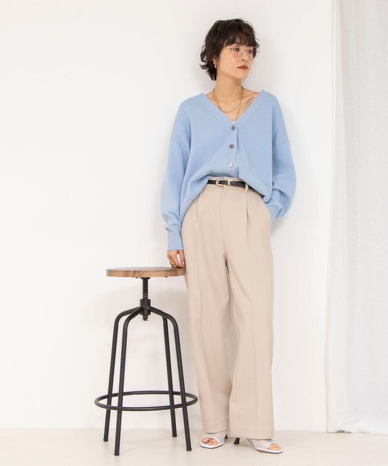 NOLLEY'S sophi「ウォッシャブルウール調サージワイドパンツ」|その他|