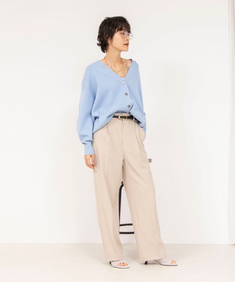 NOLLEY'S sophi「ウォッシャブルウール調サージワイドパンツ」|その他|