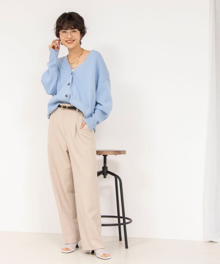 NOLLEY'S sophi「ウォッシャブルウール調サージワイドパンツ」|その他|