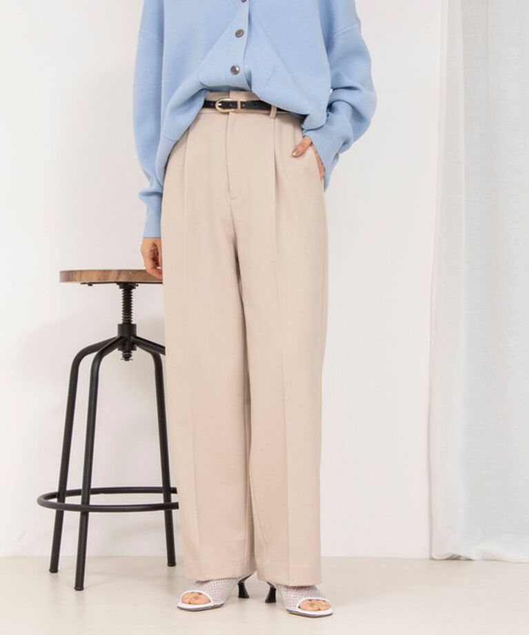 NOLLEY'S sophi「ウォッシャブルウール調サージワイドパンツ」|その他|