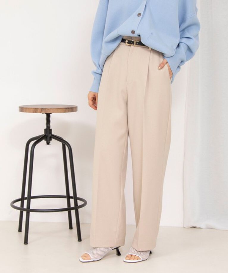 NOLLEY'S sophi「ウォッシャブルウール調サージワイドパンツ」|その他|