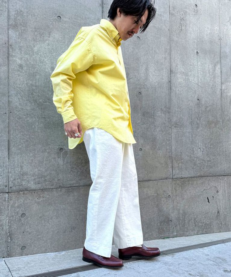 WORK ABOUT「NSOK デニム2タックワイドパンツ 25SS」|デニム|