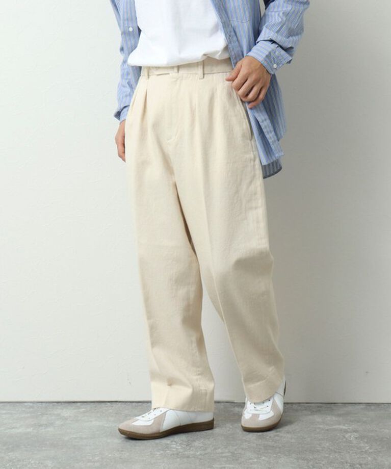 WORK ABOUT「NSOK デニム2タックワイドパンツ 25SS」|デニム|