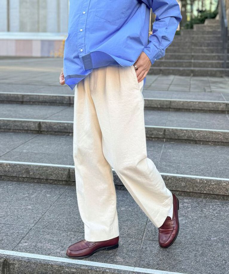 WORK ABOUT「NSOK デニム2タックワイドパンツ 25SS」|デニム|