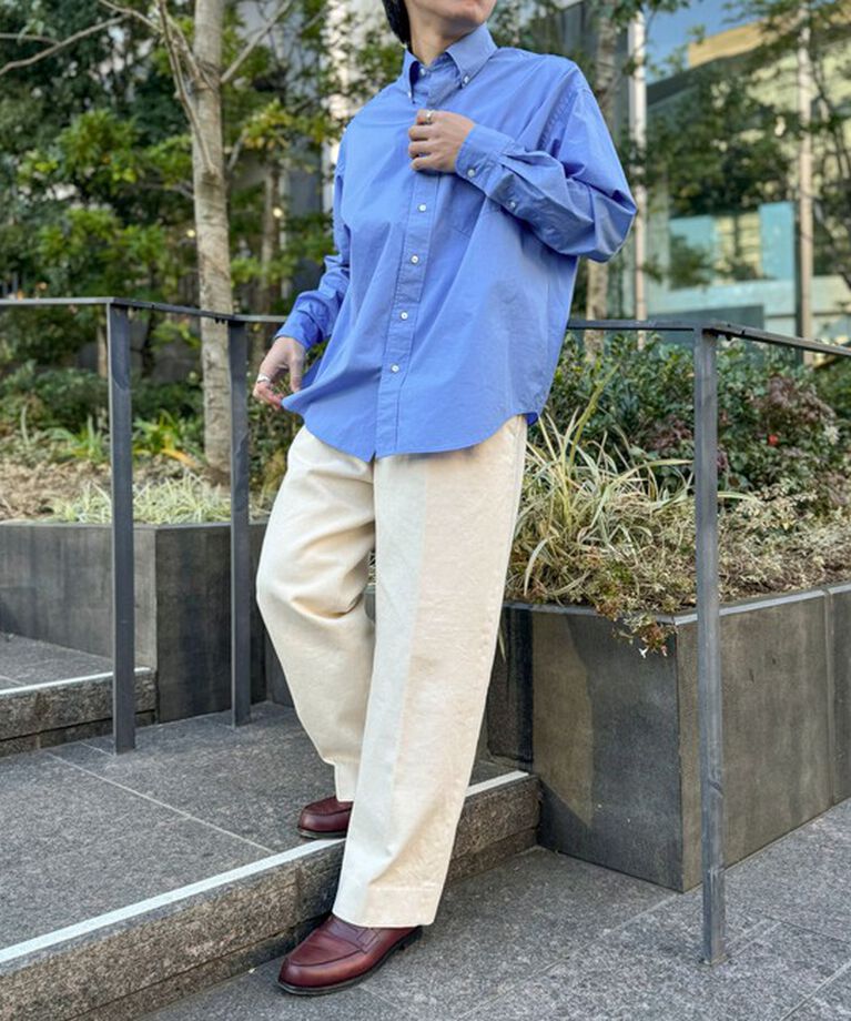 WORK ABOUT「NSOK デニム2タックワイドパンツ 25SS」|デニム|