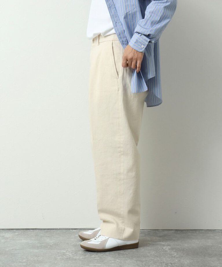 WORK ABOUT「NSOK デニム2タックワイドパンツ 25SS」|デニム|