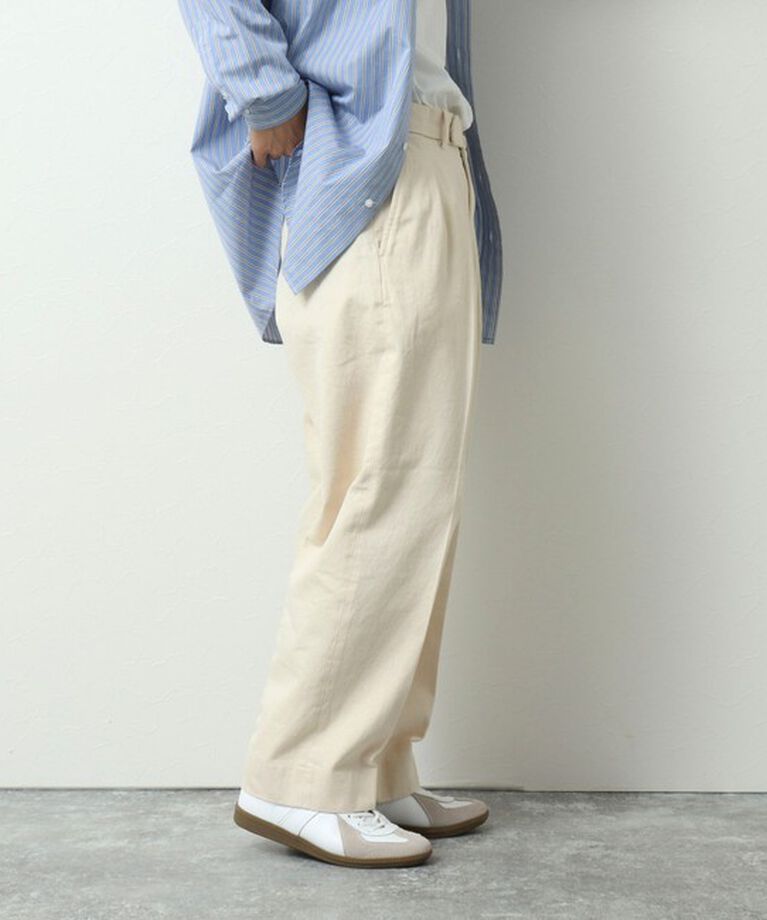 WORK ABOUT「NSOK デニム2タックワイドパンツ 25SS」|デニム|