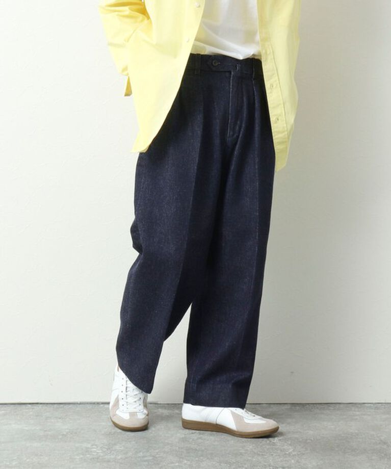WORK ABOUT「NSOK デニム2タックワイドパンツ 25SS」|デニム|