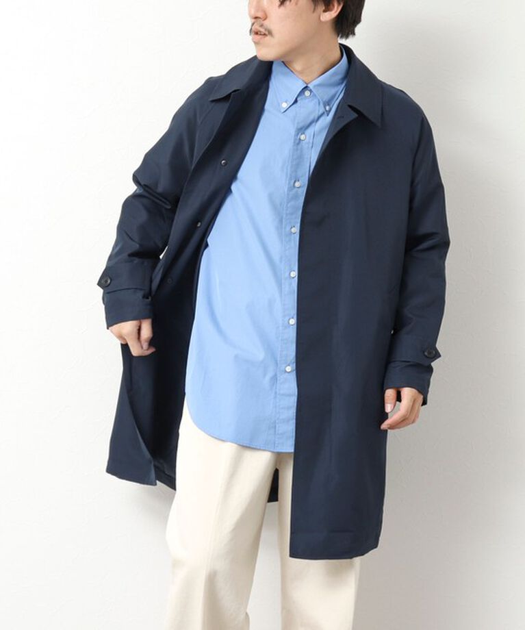 NOLLEY'S goodman「【TAION/タイオン】《ビジカジ対応》別注ステンカラーコート 25SS」|ステンカラーコート|ダークネイビー
