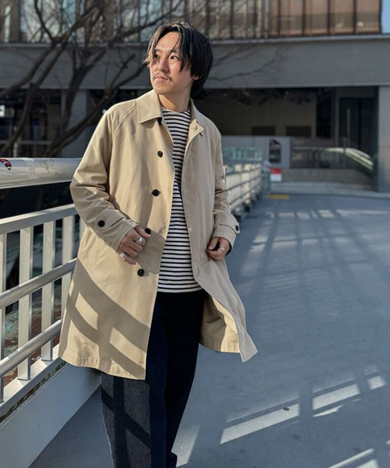 NOLLEY'S goodman「【TAION/タイオン】《ビジカジ対応》別注ステンカラーコート 25SS」|ステンカラーコート|