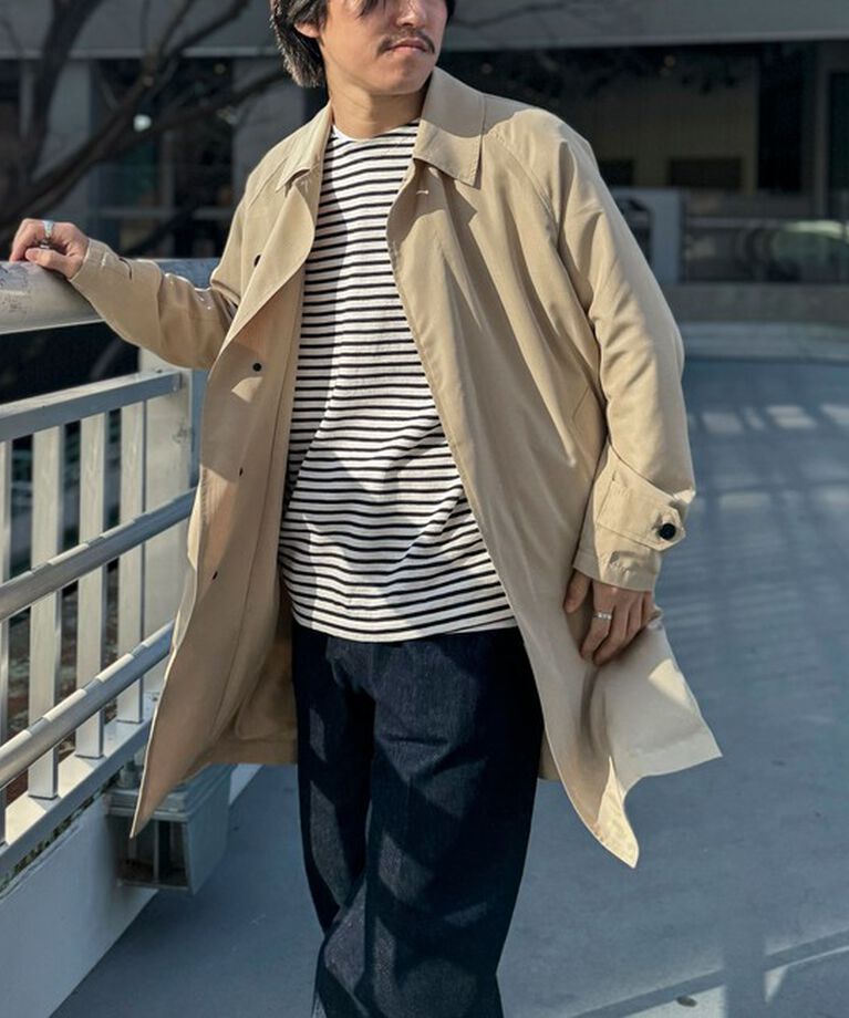 NOLLEY'S goodman「【TAION/タイオン】《ビジカジ対応》別注ステンカラーコート 25SS」|ステンカラーコート|