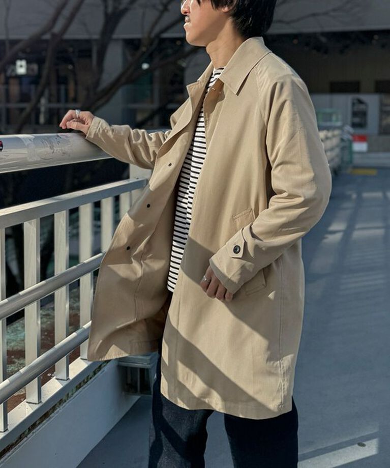 NOLLEY'S goodman「【TAION/タイオン】《ビジカジ対応》別注ステンカラーコート 25SS」|ステンカラーコート|