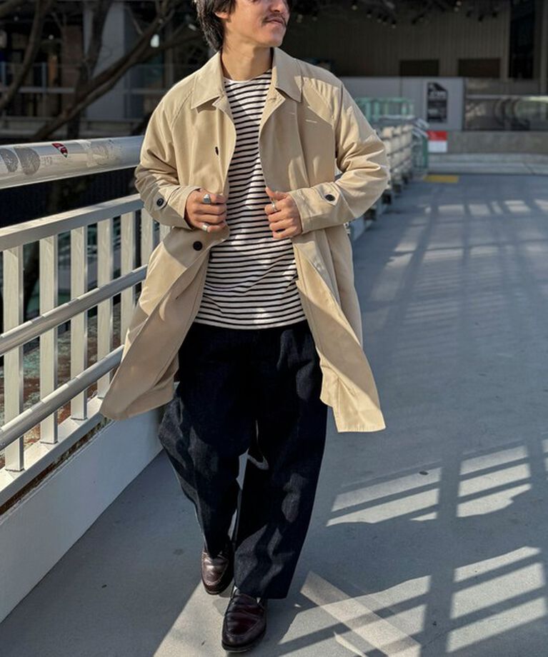 NOLLEY'S goodman「【TAION/タイオン】《ビジカジ対応》別注ステンカラーコート 25SS」|ステンカラーコート|