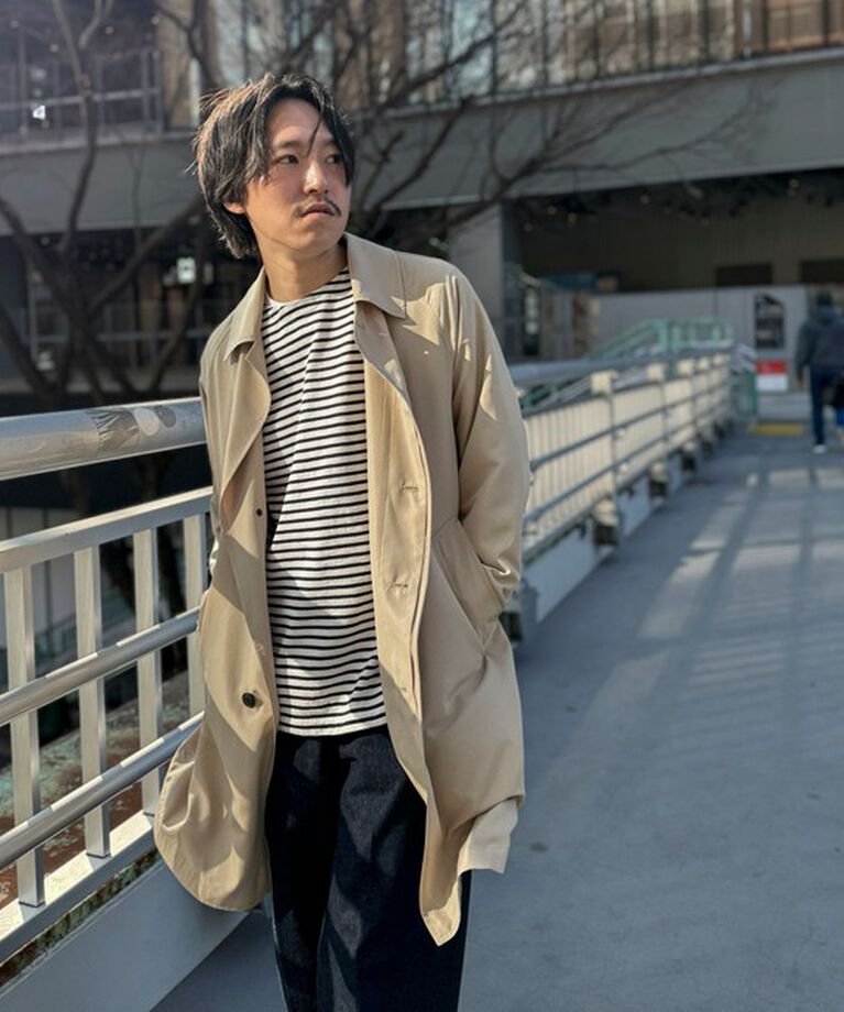 NOLLEY'S goodman「【TAION/タイオン】《ビジカジ対応》別注ステンカラーコート 25SS」|ステンカラーコート|