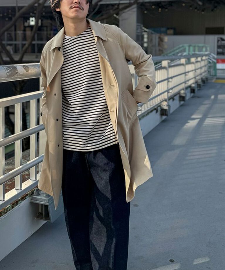 NOLLEY'S goodman「【TAION/タイオン】《ビジカジ対応》別注ステンカラーコート 25SS」|ステンカラーコート|