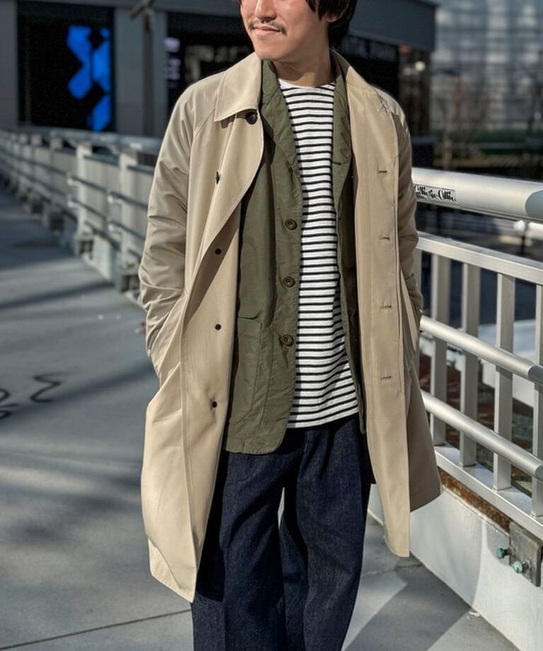 NOLLEY'S goodman「【TAION/タイオン】《ビジカジ対応》別注ステンカラーコート 25SS」|ステンカラーコート|