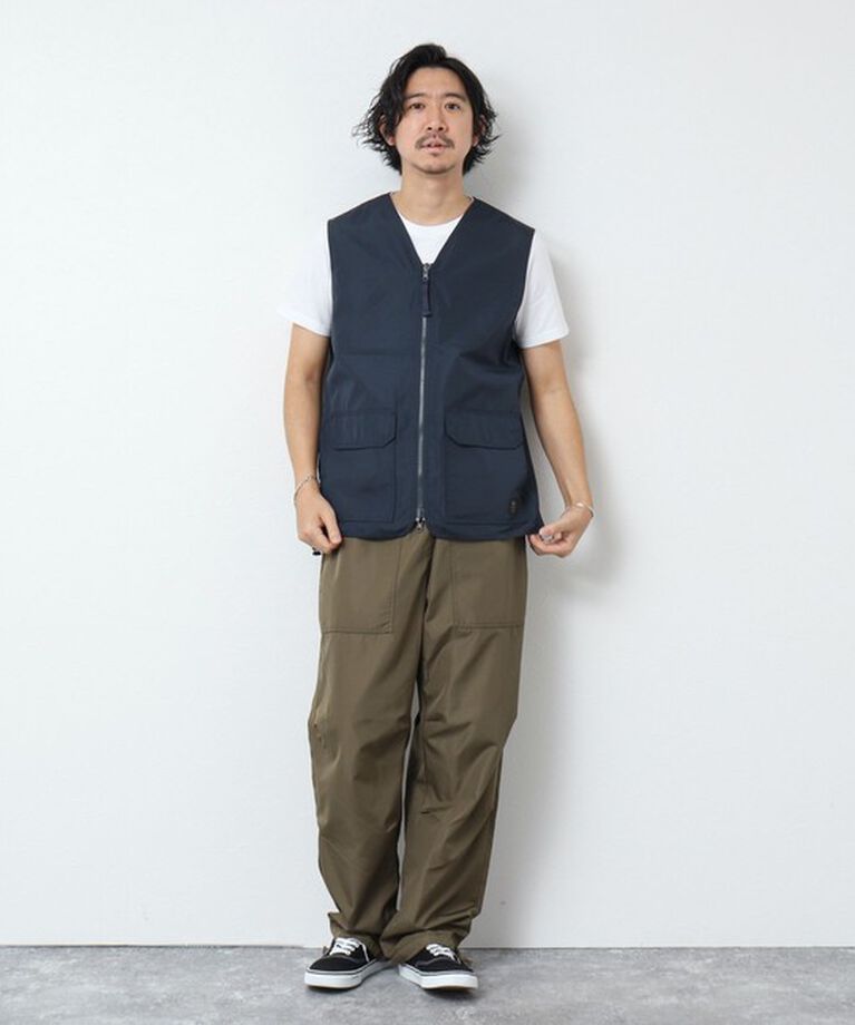 NOLLEY'S goodman「【TAION/タイオン】ノンダウン ミリタリー リバーシブル Vネックベスト 25SS」|ベスト・ジレ|