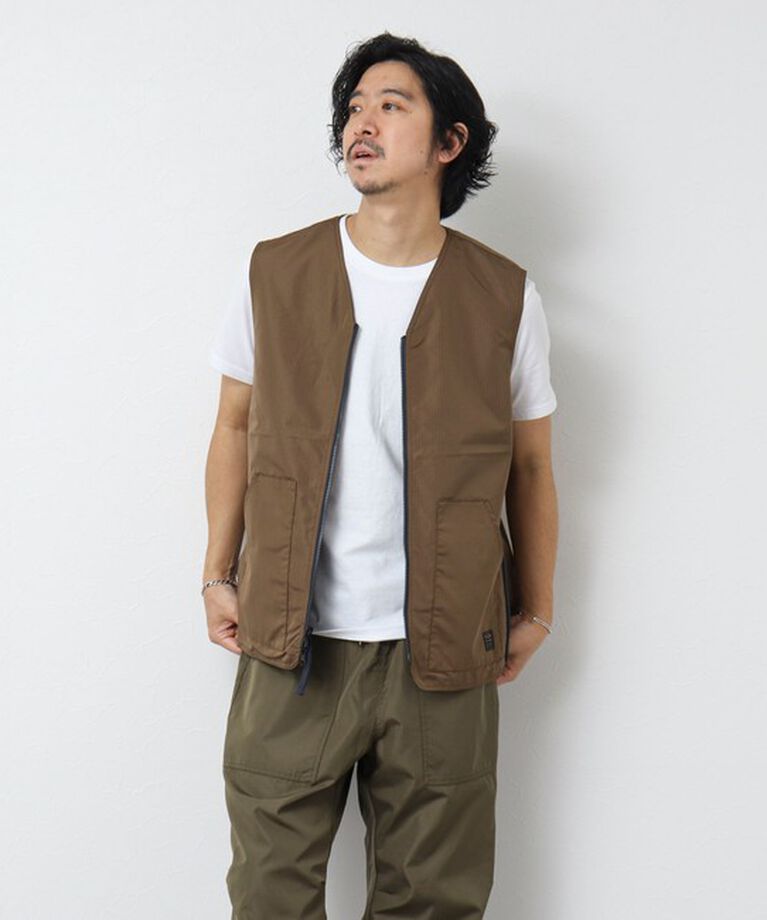 NOLLEY'S goodman「【TAION/タイオン】ノンダウン ミリタリー リバーシブル Vネックベスト 25SS」|ベスト・ジレ|