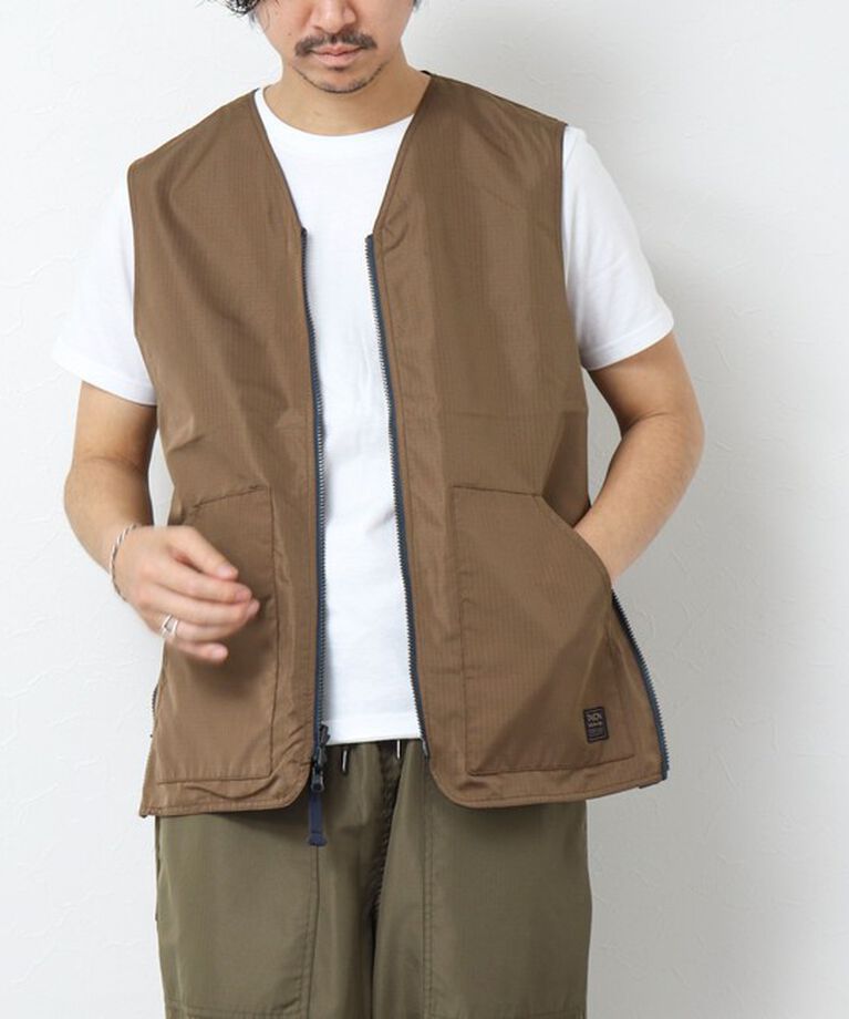 NOLLEY'S goodman「【TAION/タイオン】ノンダウン ミリタリー リバーシブル Vネックベスト 25SS」|ベスト・ジレ|