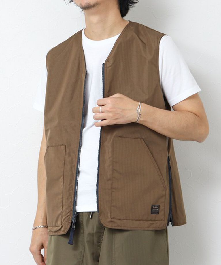 NOLLEY'S goodman「【TAION/タイオン】ノンダウン ミリタリー リバーシブル Vネックベスト 25SS」|ベスト・ジレ|