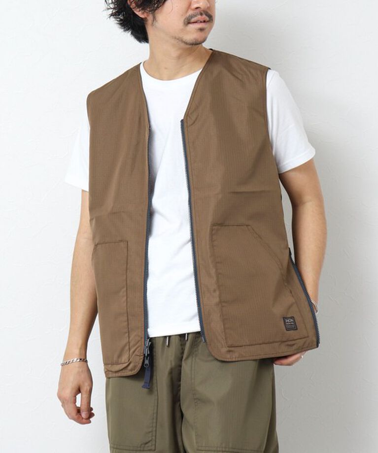 NOLLEY'S goodman「【TAION/タイオン】ノンダウン ミリタリー リバーシブル Vネックベスト 25SS」|ベスト・ジレ|