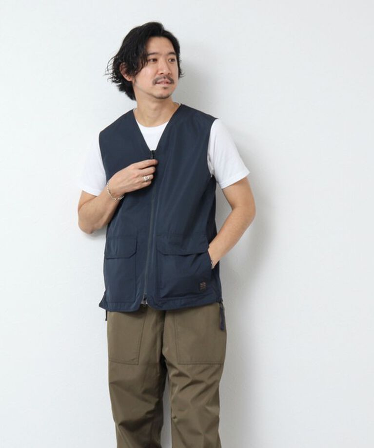 NOLLEY'S goodman「【TAION/タイオン】ノンダウン ミリタリー リバーシブル Vネックベスト 25SS」|ベスト・ジレ|