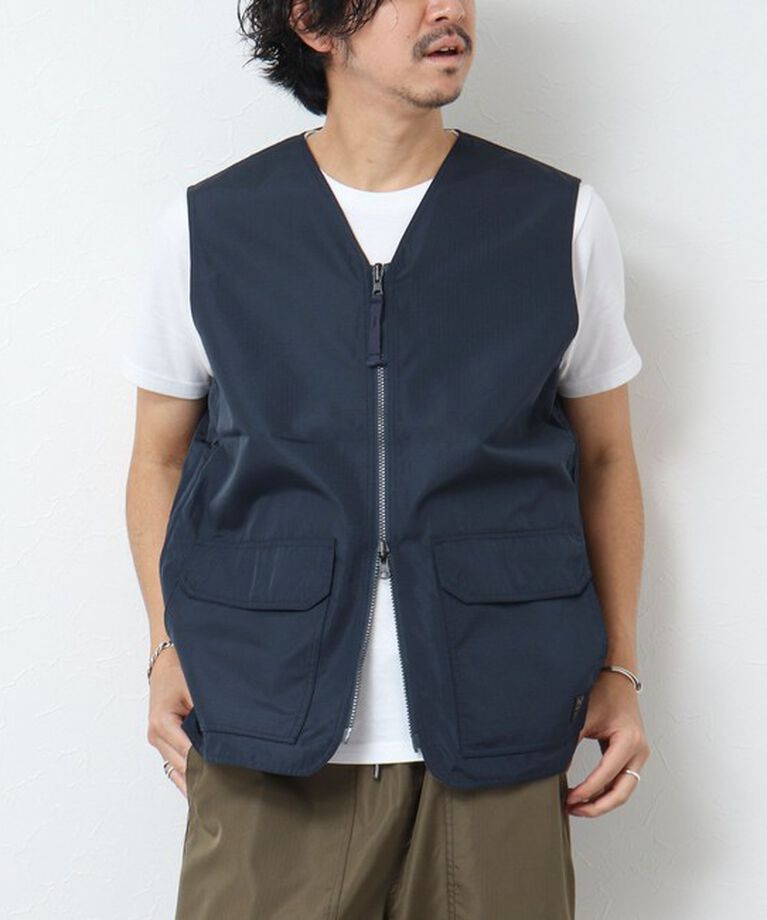 NOLLEY'S goodman「【TAION/タイオン】ノンダウン ミリタリー リバーシブル Vネックベスト 25SS」|ベスト・ジレ|