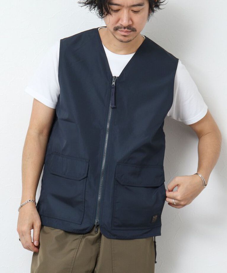 NOLLEY'S goodman「【TAION/タイオン】ノンダウン ミリタリー リバーシブル Vネックベスト 25SS」|ベスト・ジレ|