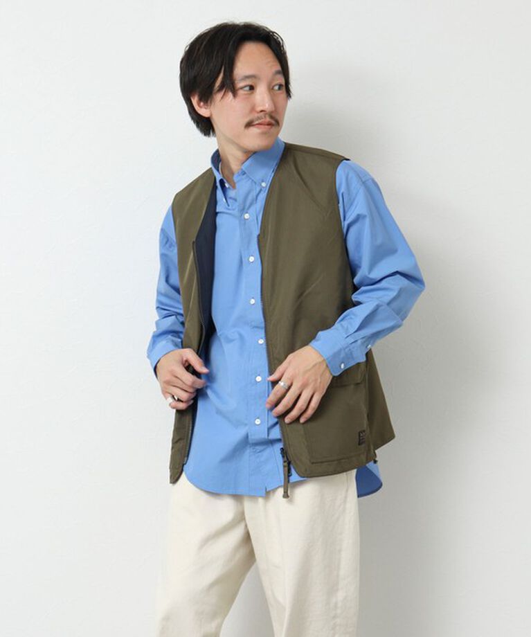 NOLLEY'S goodman「【TAION/タイオン】ノンダウン ミリタリー リバーシブル Vネックベスト 25SS」|ベスト・ジレ|