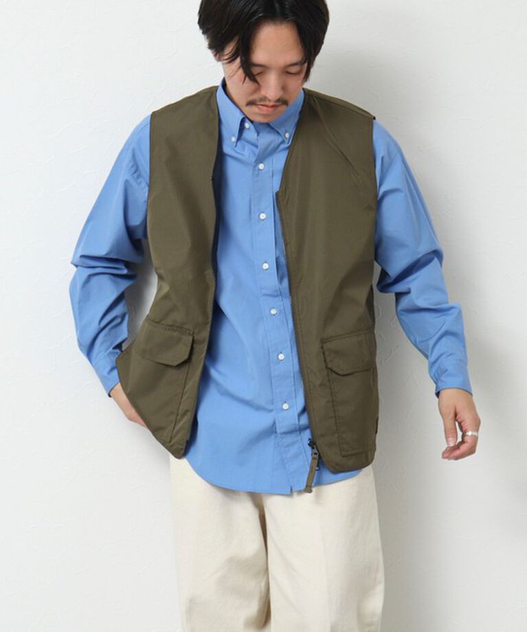 NOLLEY'S goodman「【TAION/タイオン】ノンダウン ミリタリー リバーシブル Vネックベスト 25SS」|ベスト・ジレ|